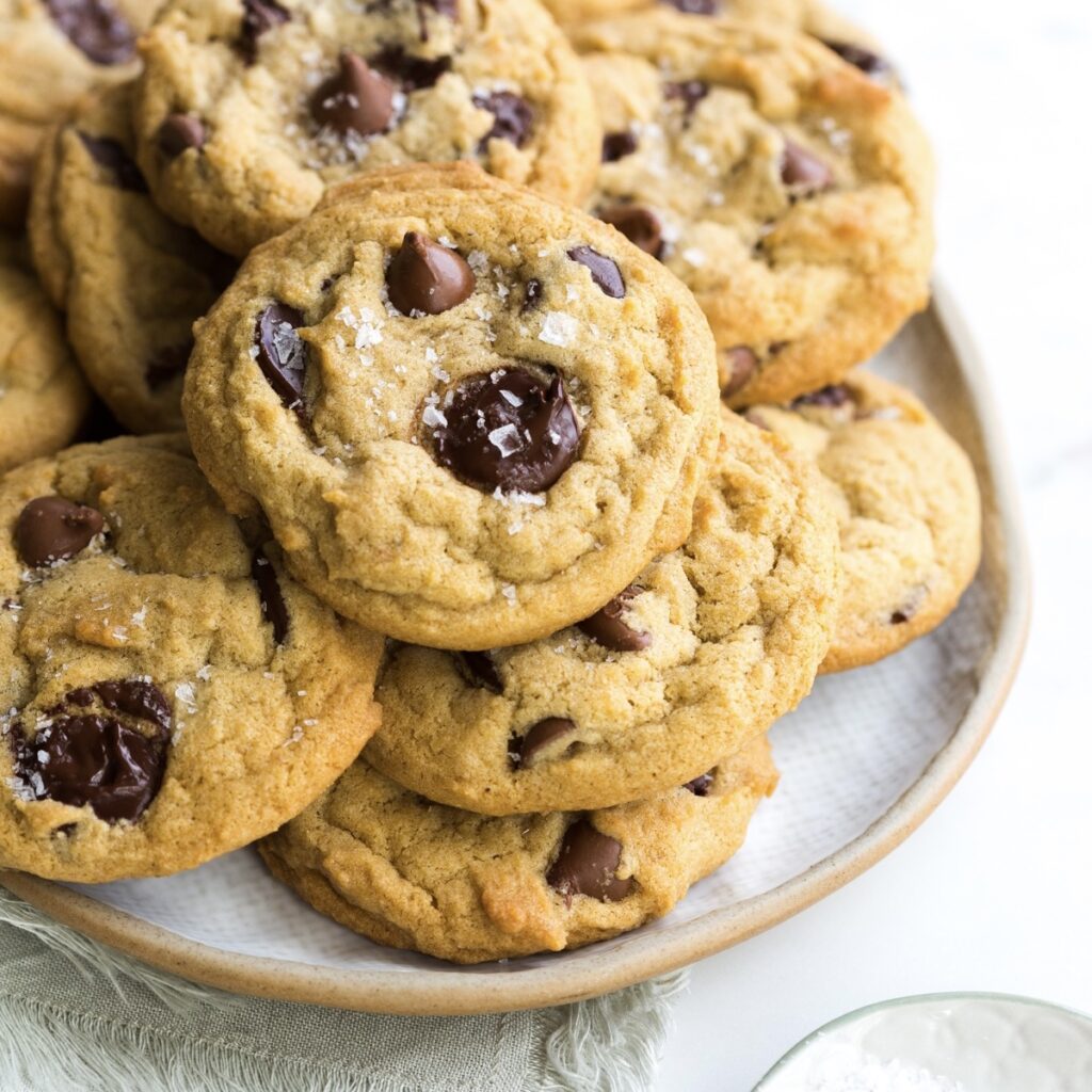Brown Butter Chocolate Chip Cookies with Sea Salt by Baking The Goods