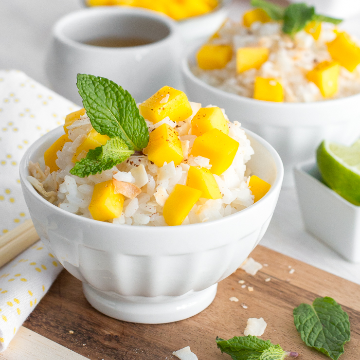 Coconut Sticky Rice with Mango