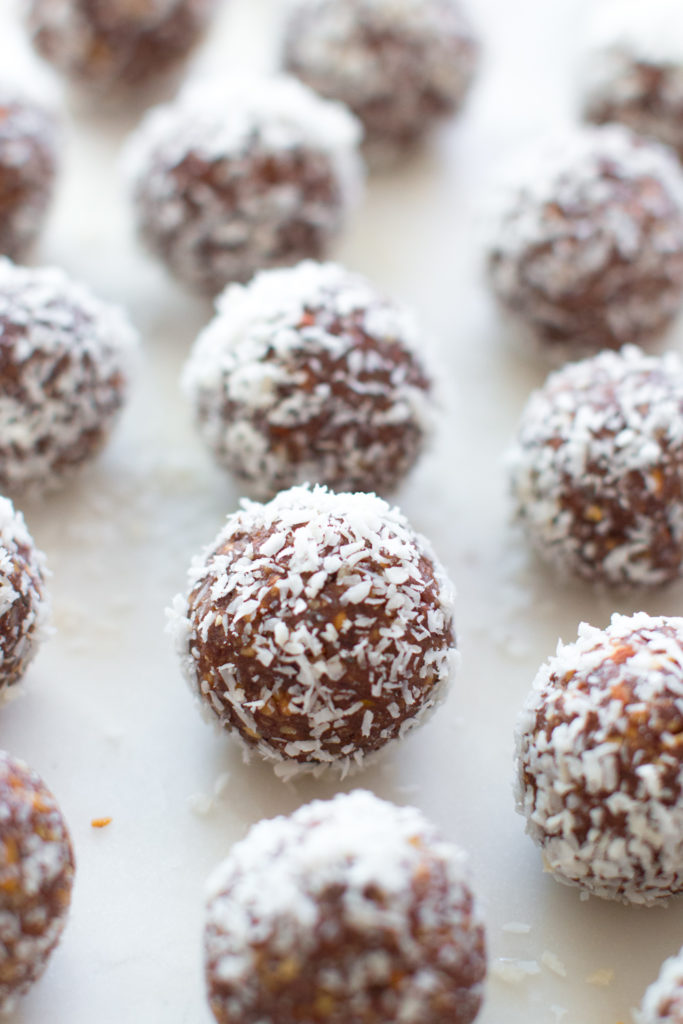 shaping Date Almond Coconut Protein Balls