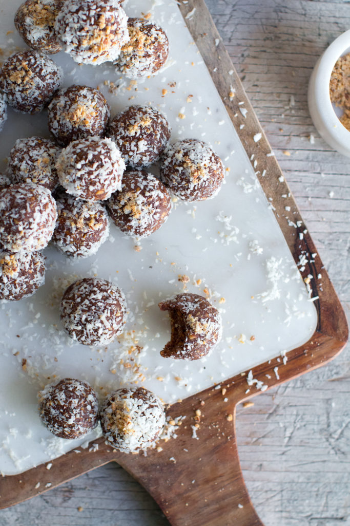 Date Almond Coconut Protein Energy Balls 