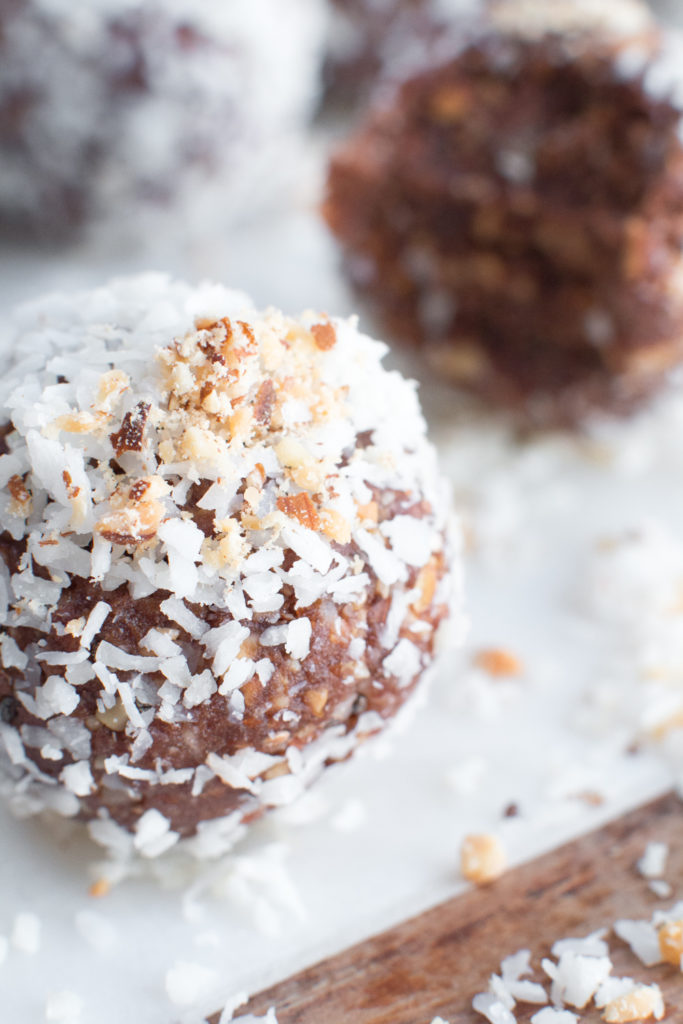 flavorful and textural date energy balls