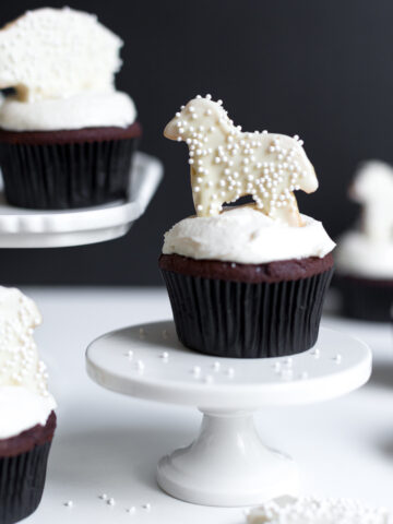 Black and White Animal Cookie Cupcakes by Baking The Goods.