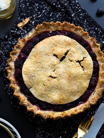 Brown Butter Blackberry Pie by Baking The Goods.