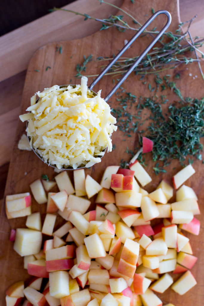 apples, cheddar and thyme