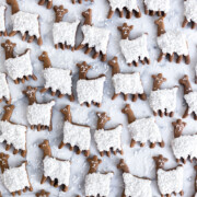 Gingerbread Coconut Llama Cookies by Baking The Goods.