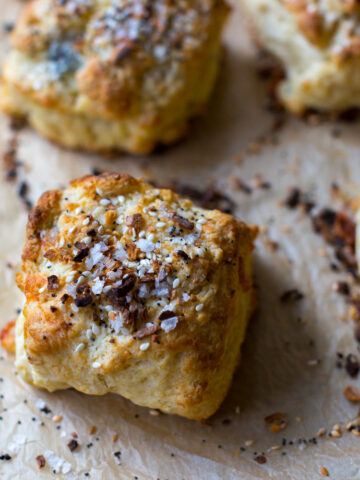 Goat Cheese Everything Biscuits by Baking The Goods