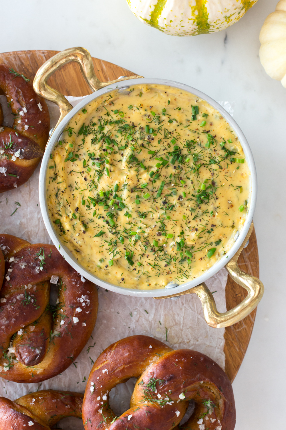 Pretzel Cheese Dip - The Feathered Nester