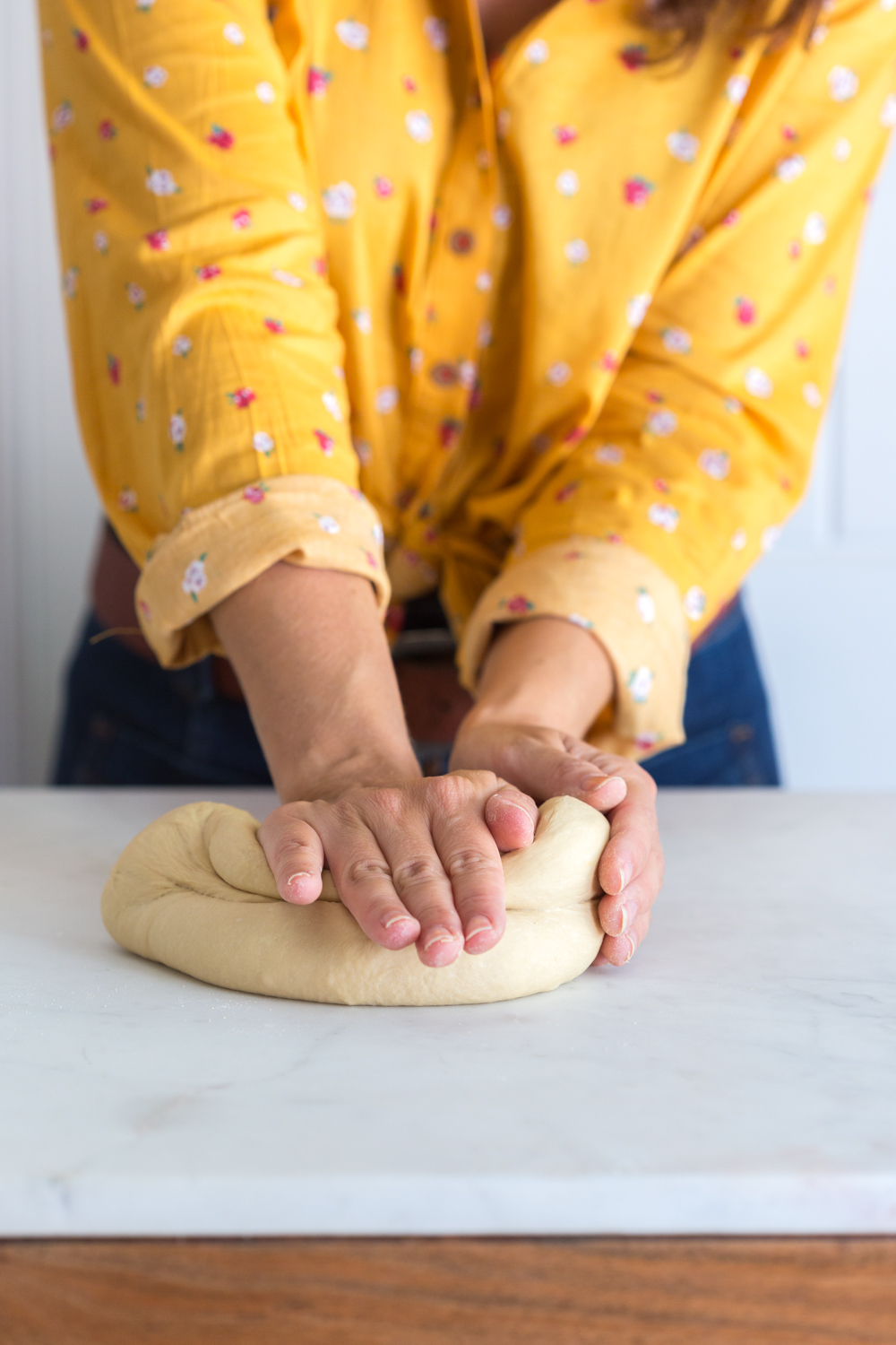 Kneading Dill Pretzels with Cider Cheese Dip