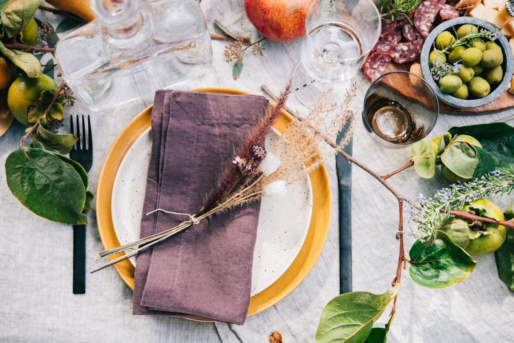 Fall Harvest Feast place setting