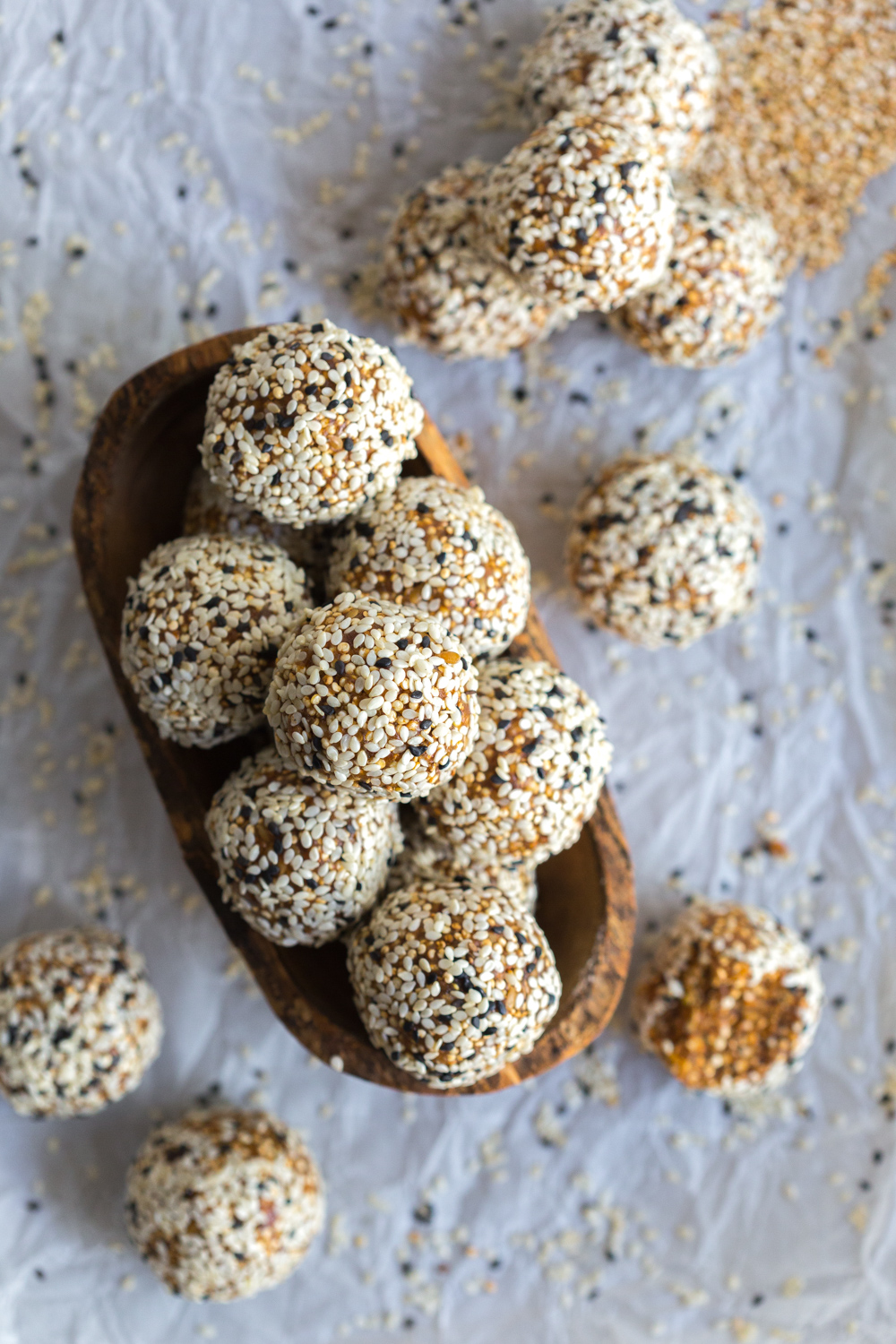 Quinoa Date Tahini Energy Balls