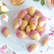 Rose Rosé Madeleines by Baking The Goods