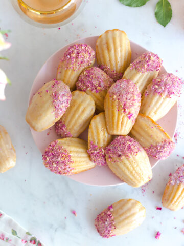Rose Rosé Madeleines by Baking The Goods
