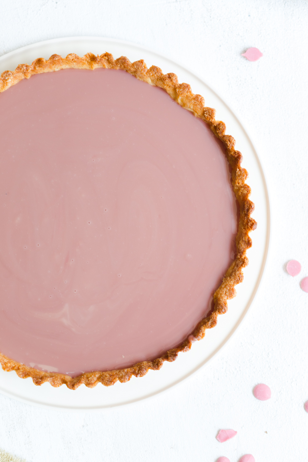 Ruby Chocolate Ganache Tarts Recipe - Pink Haired Pastry Chef