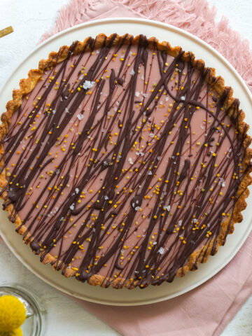 Ruby Cacao Ganache Tart by Baking The Goods