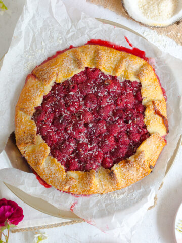 Raspberry Lime Coconut Galette by Baking The Goods