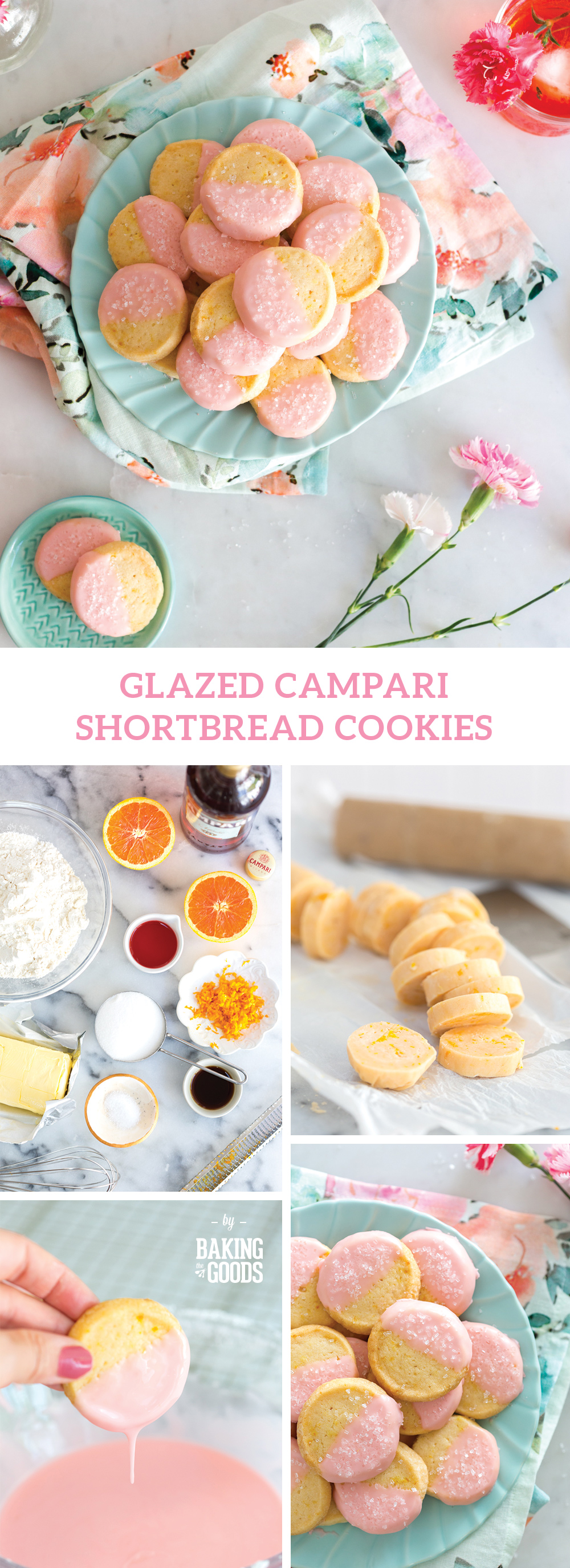 Glazed Campari Shortbread Cookies by Baking The Goods