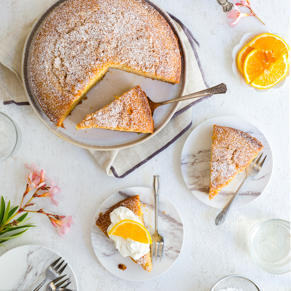 Orange-Olive Oil Cake with Vanilla Glaze Recipe | MyRecipes