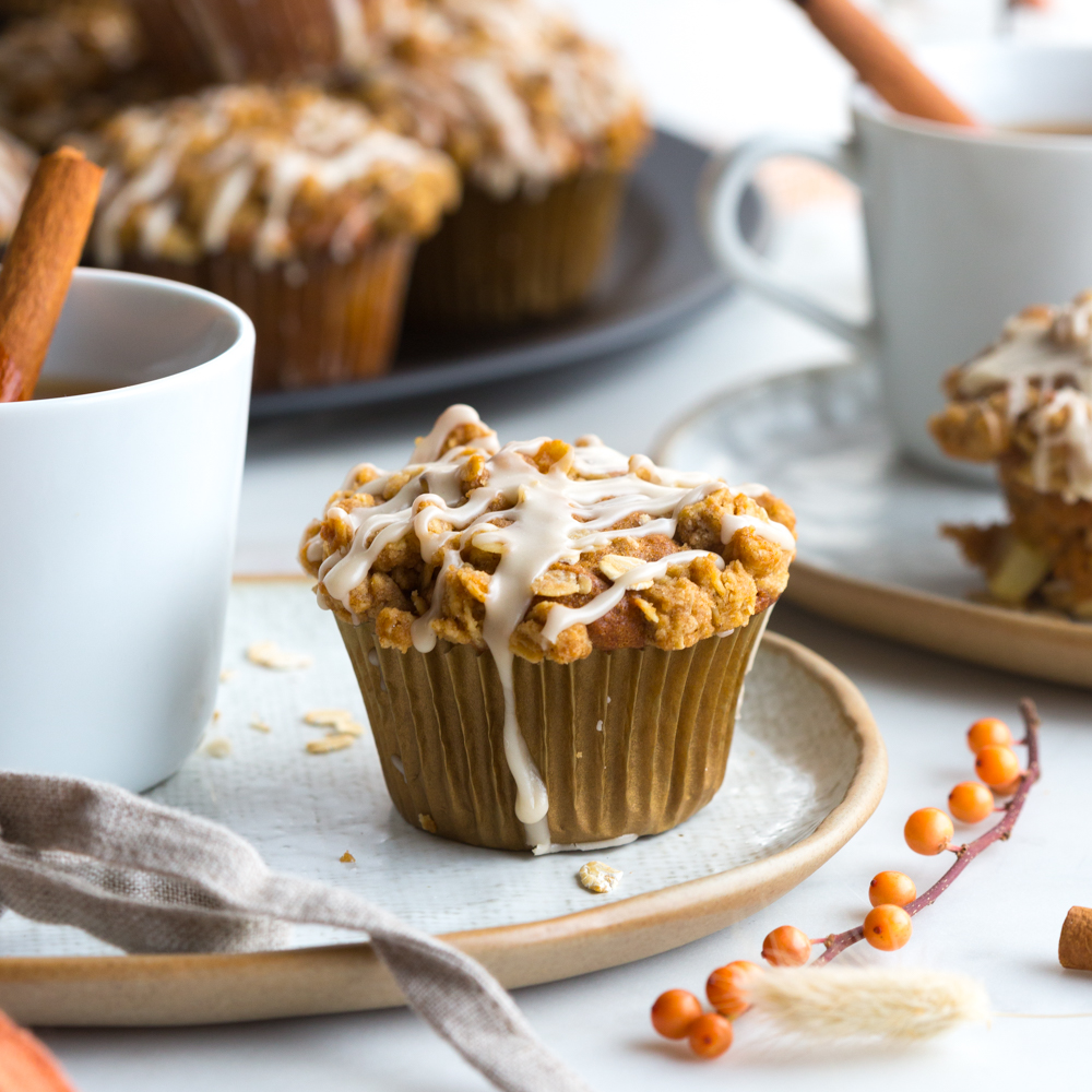 Apple Cider Oat Streusel Muffins by Baking The Goods