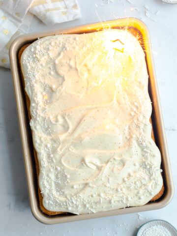 Eggnog Sheet Cake by Baking The Goods