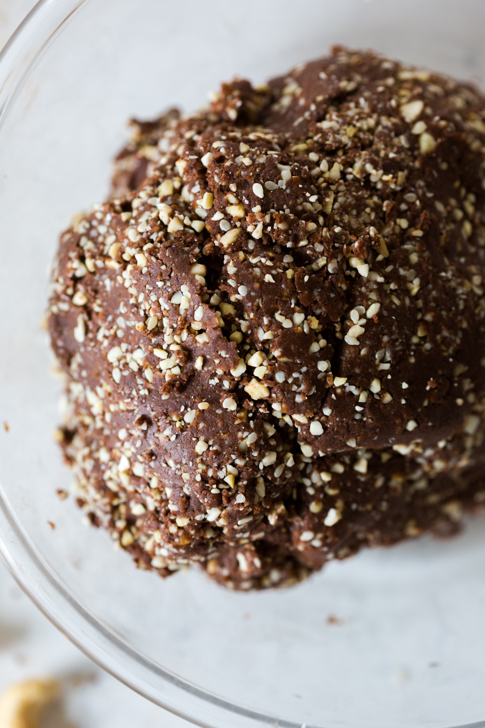 Cashew Date Chocolate Sesame Energy Balls mix