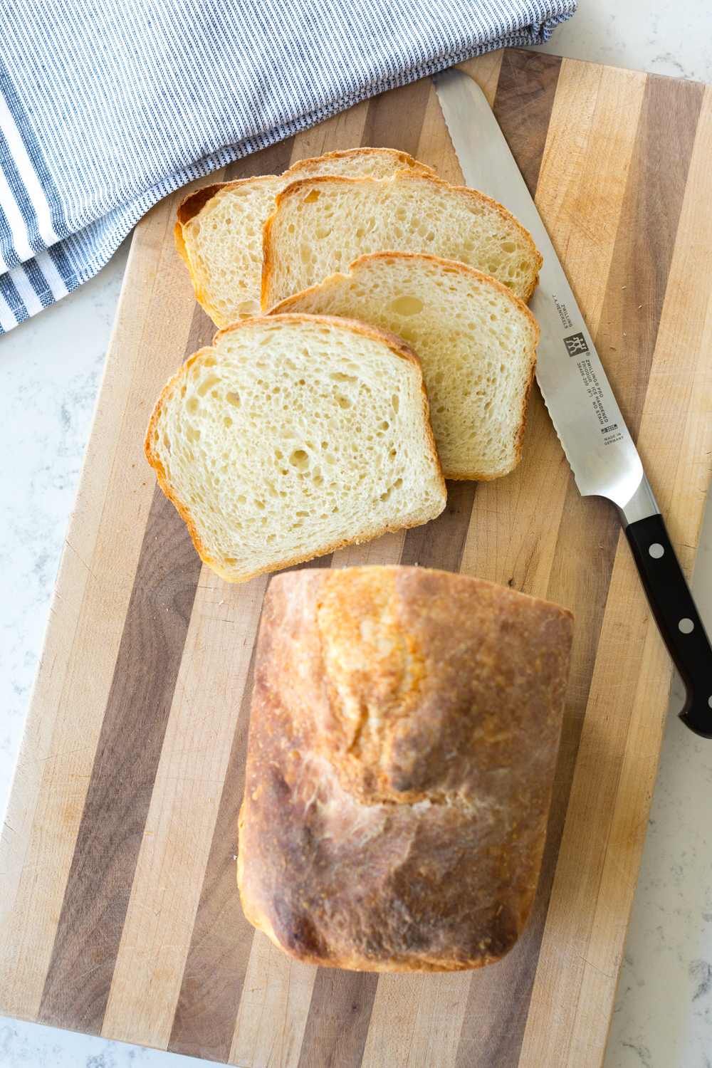 Best Basic White Bread sliced