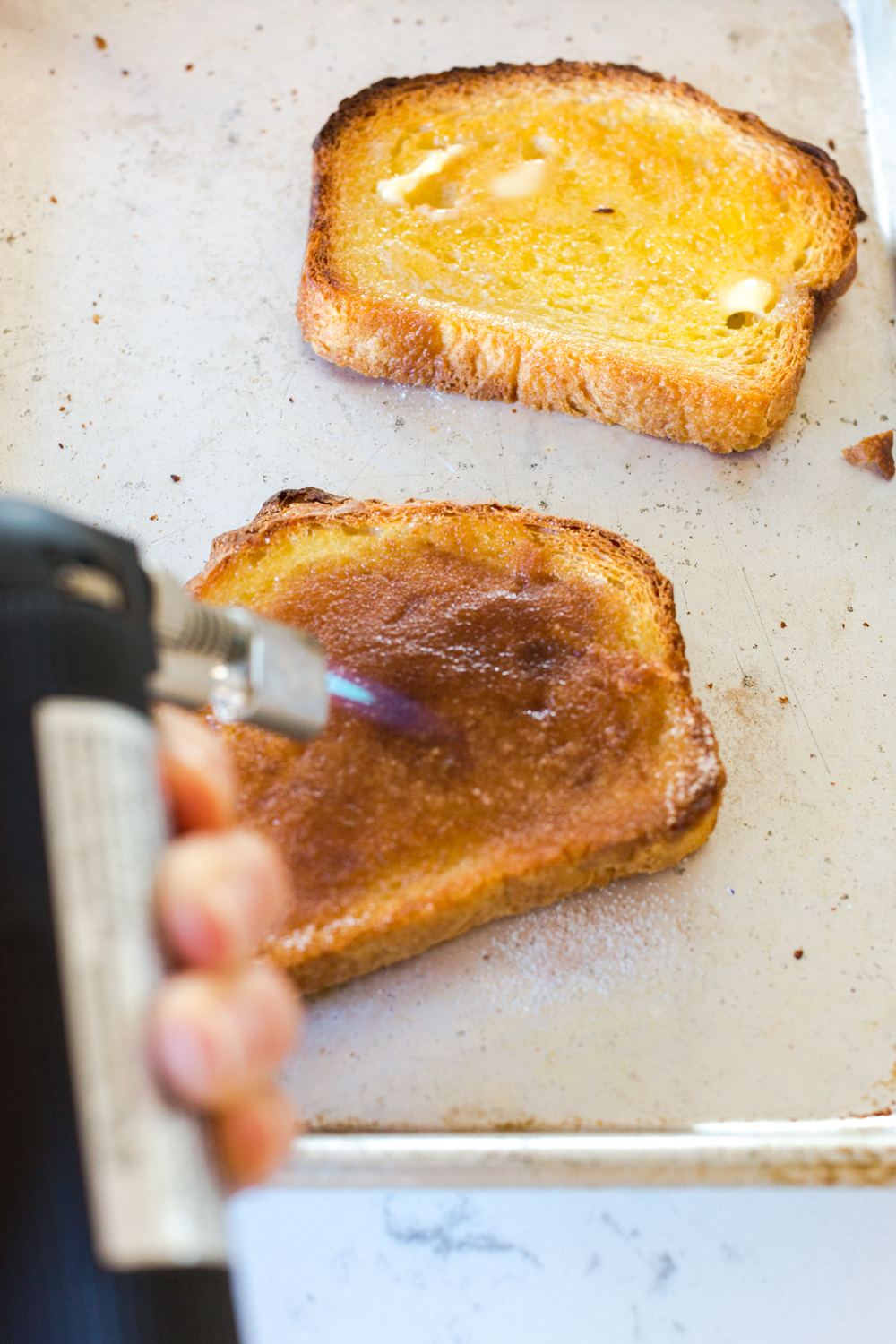 Torching Cinnamon Toast Brûlée