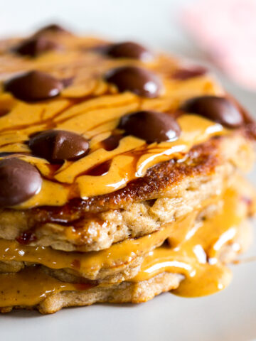 Gluten Free Almond Flour Banana Pancakes by Baking The Goods