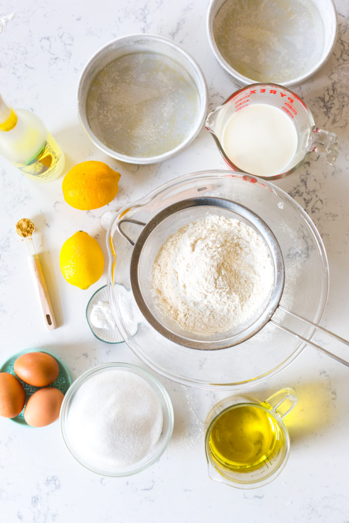 Limoncello Olive Oil Cake ingredients