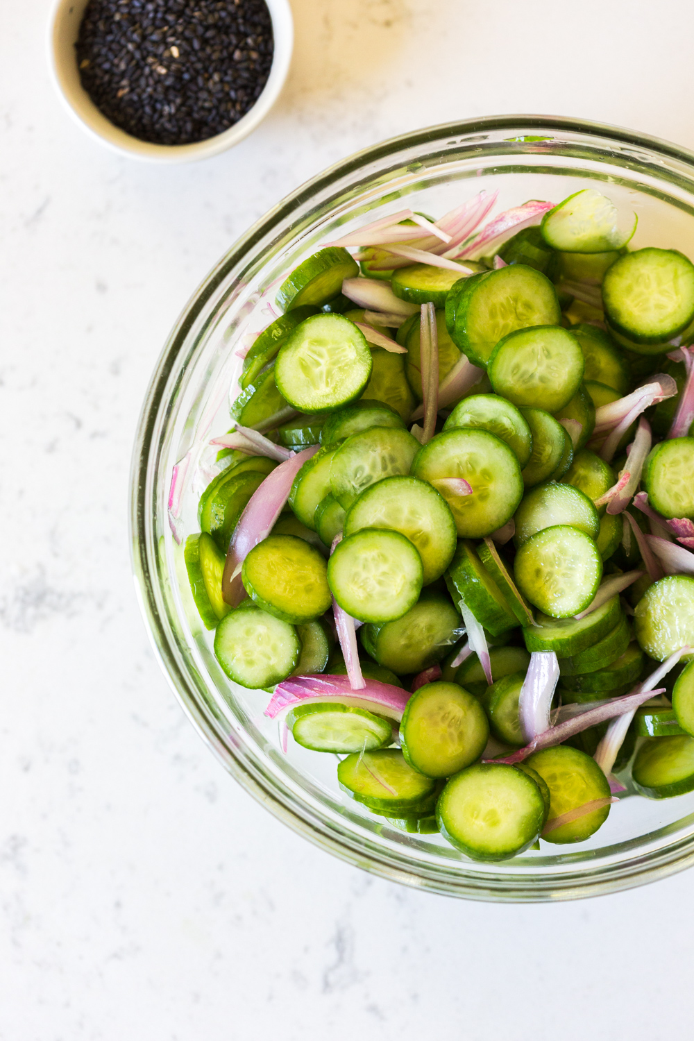 Quick Pickled Cucumber Salad Baking the Goods