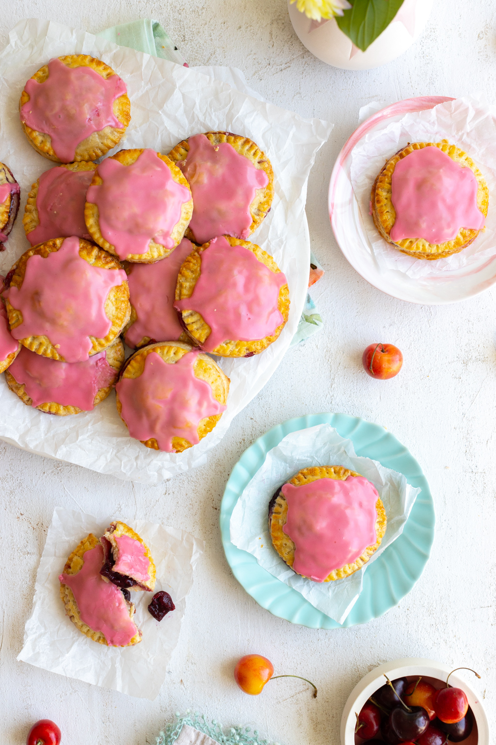 Cherry Hand Pies with Cream Cheese Crust