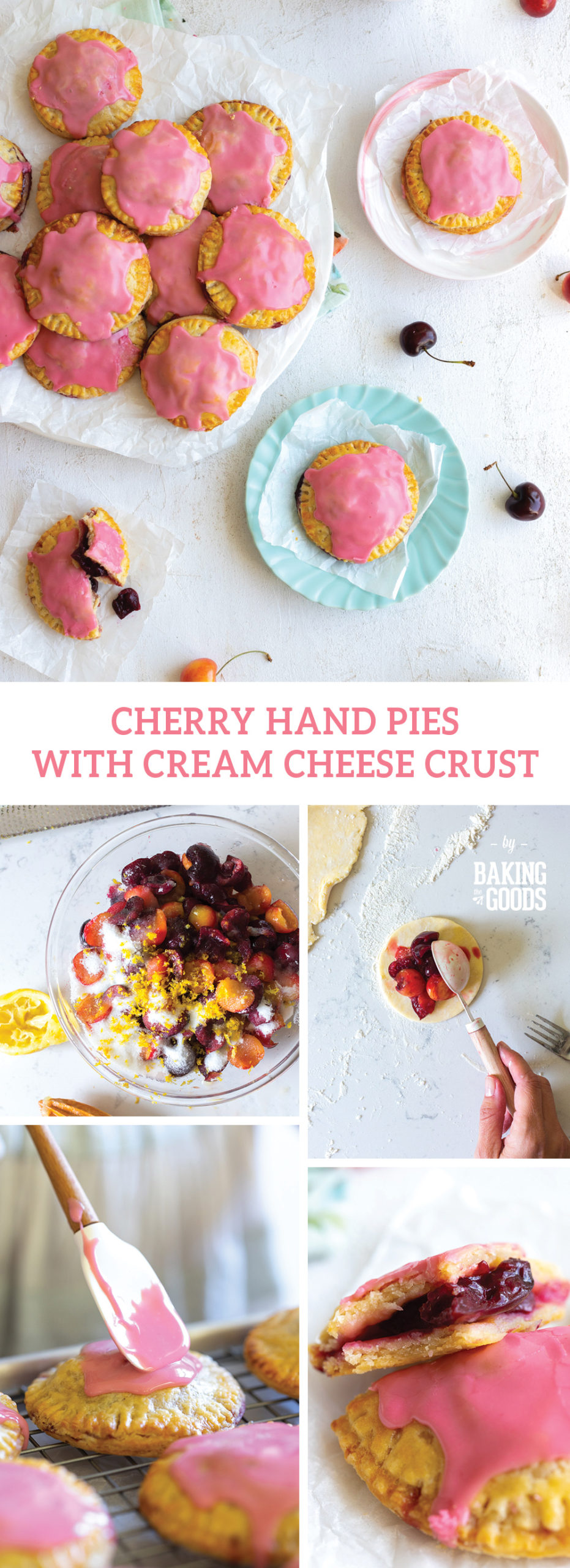 Cherry Hand Pies with Cream Cheese Crust by Baking The Goods