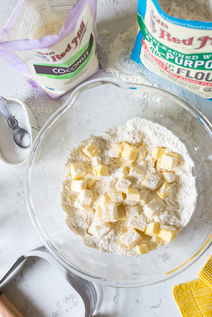 Coconut Pie Dough ingredients