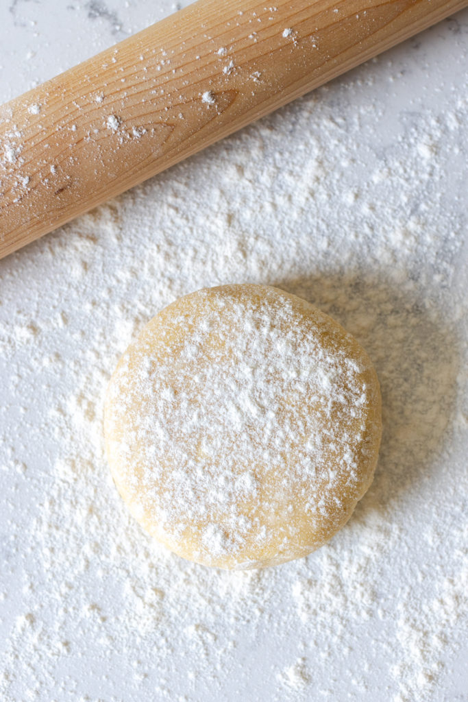 Coconut Pie Dough ready to roll