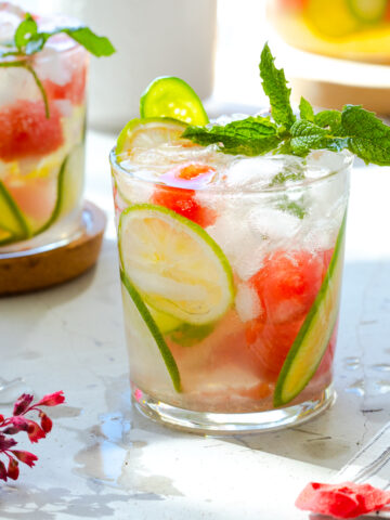 Cucumber Melon Sangria Cooler by Baking The Goods