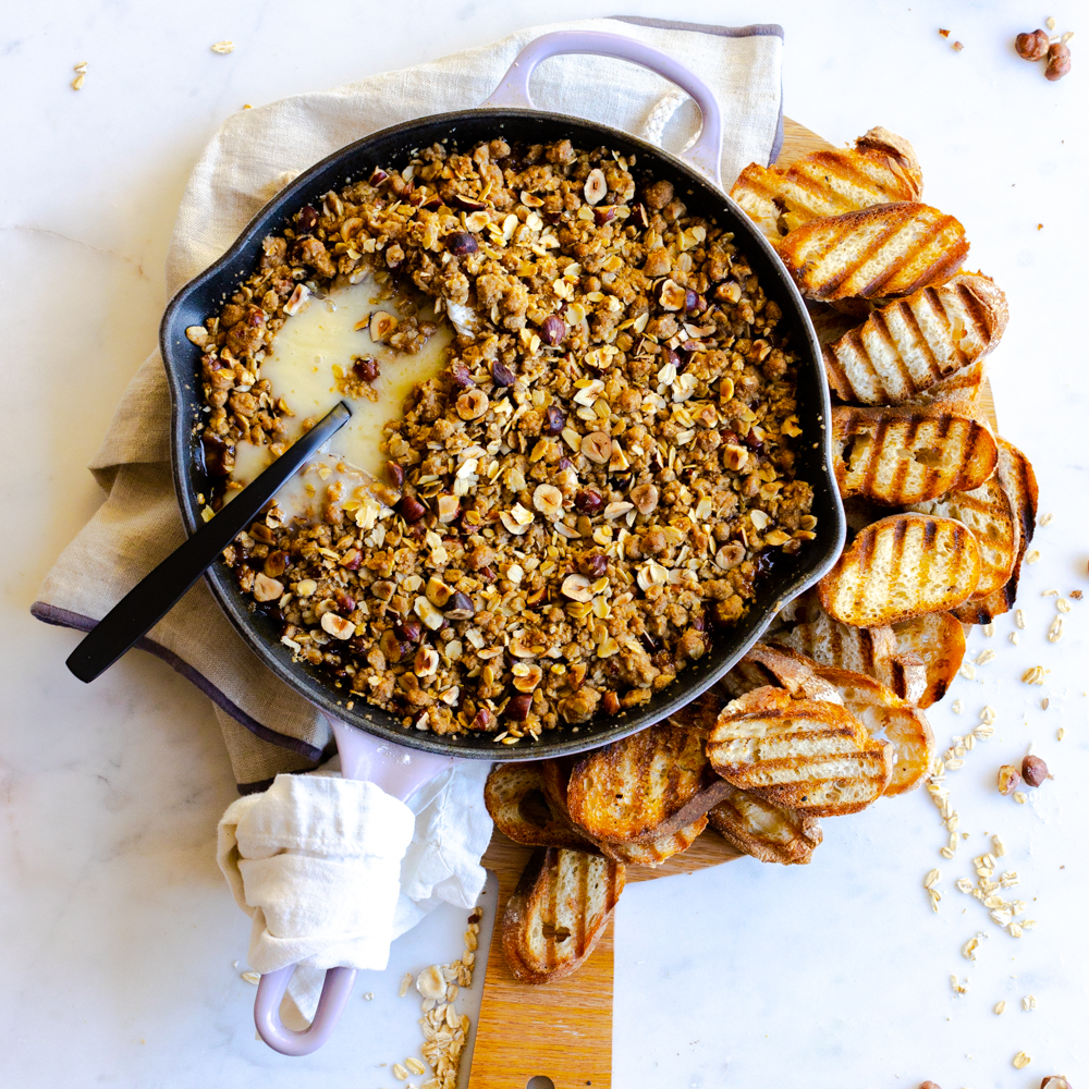 Apple Pie Baked Brie