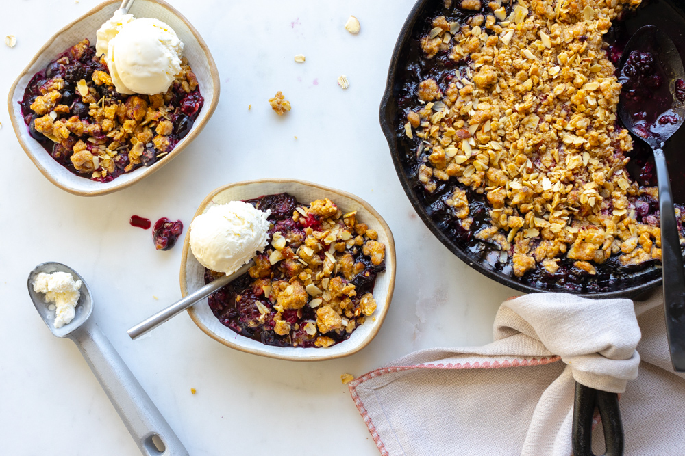 An ode to summer berries, Mixed Berry Oat Almond Crisp