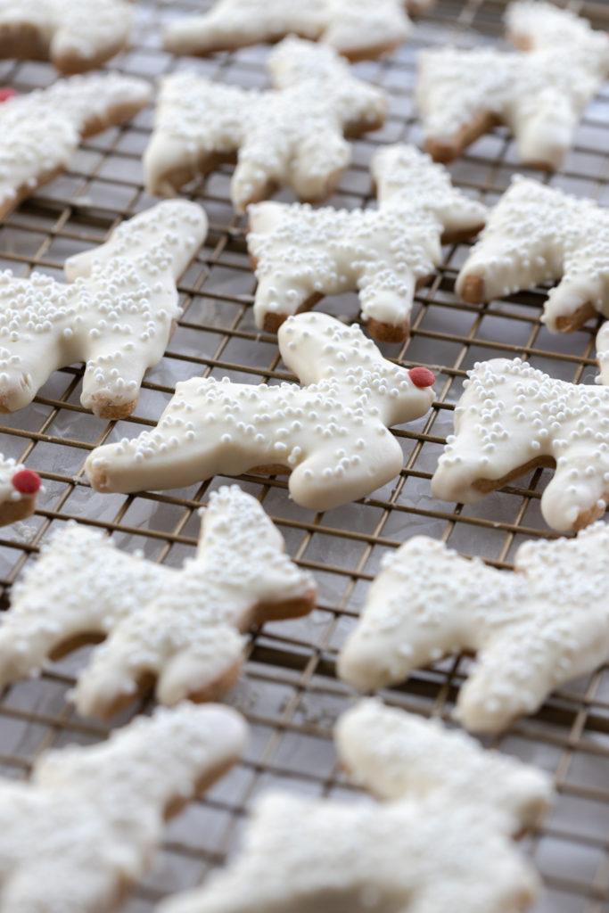 reindeer cookies with sprinkles