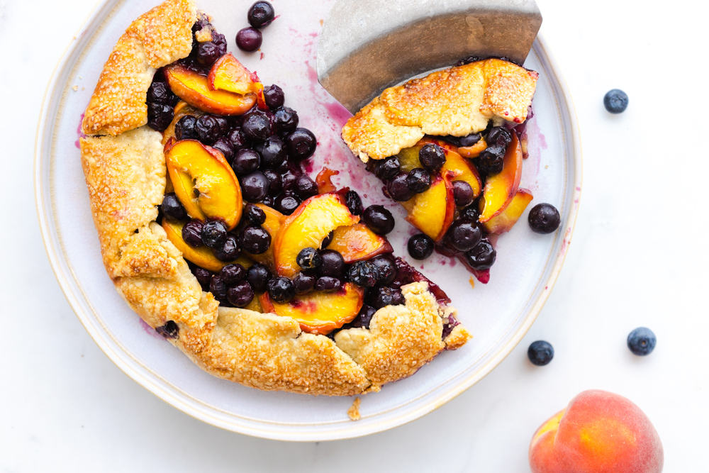 Slice and serve Blueberry Peach Galette