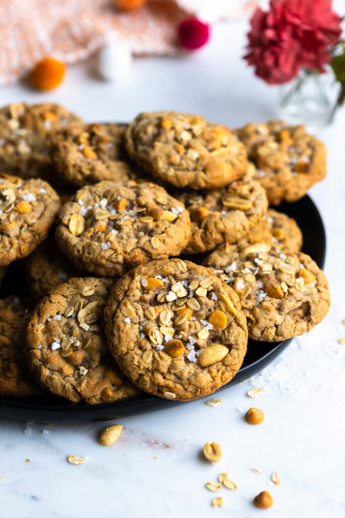 Salted Peanut Butterscotch Oatmeal Cookies from Baking The Goods