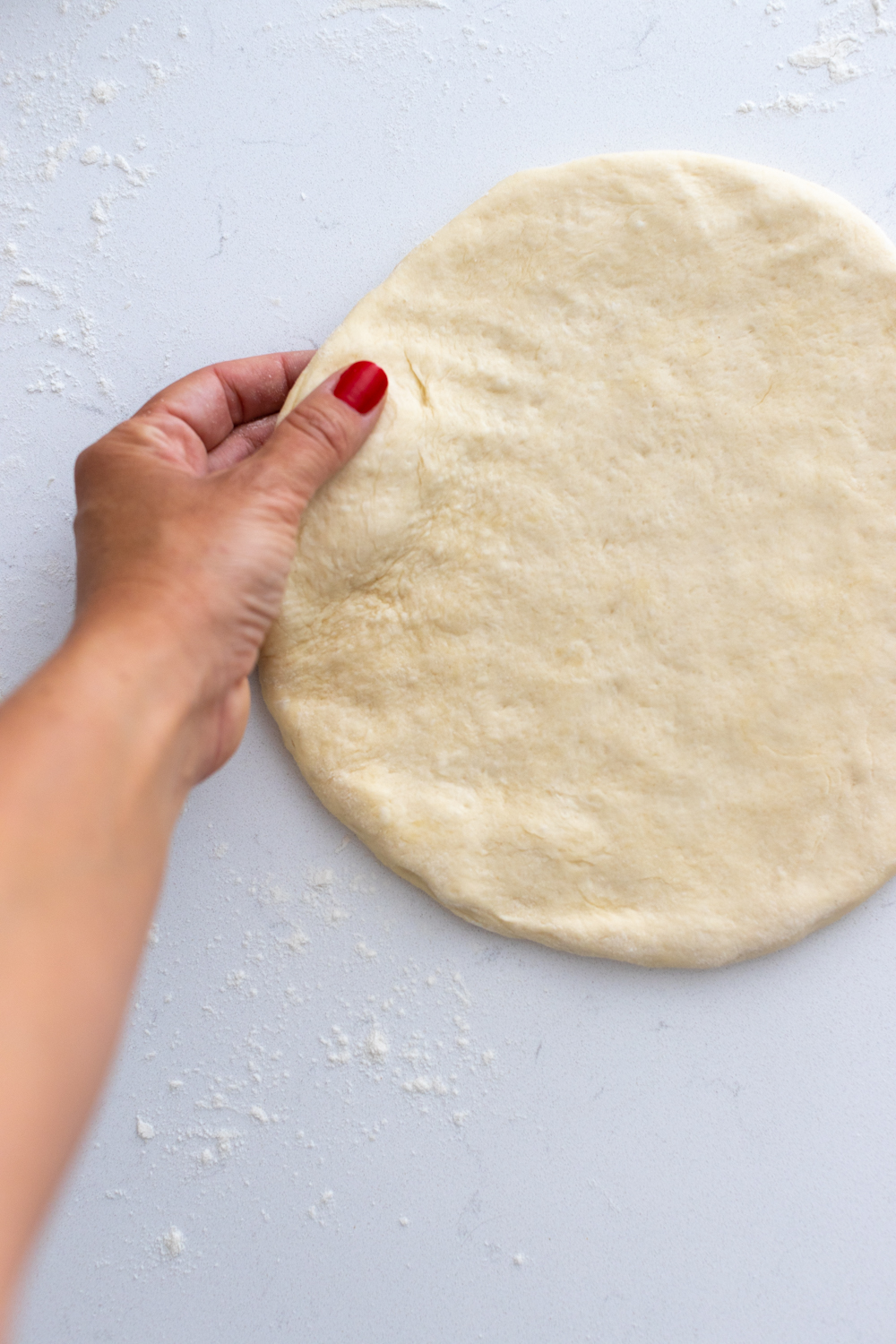 Shaping Quick and Easy Pizza Dough