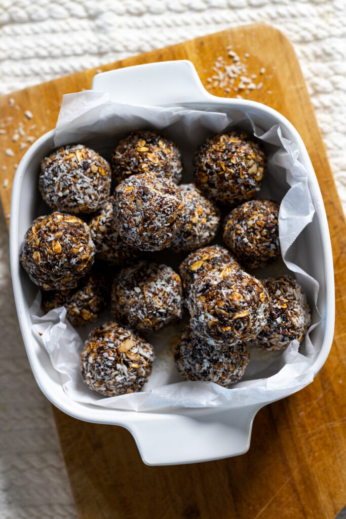 Prune Almond Energy Balls from Baking The Goods