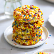Cookies Category Image - Lemon Rainbow Sprinkle Cookies