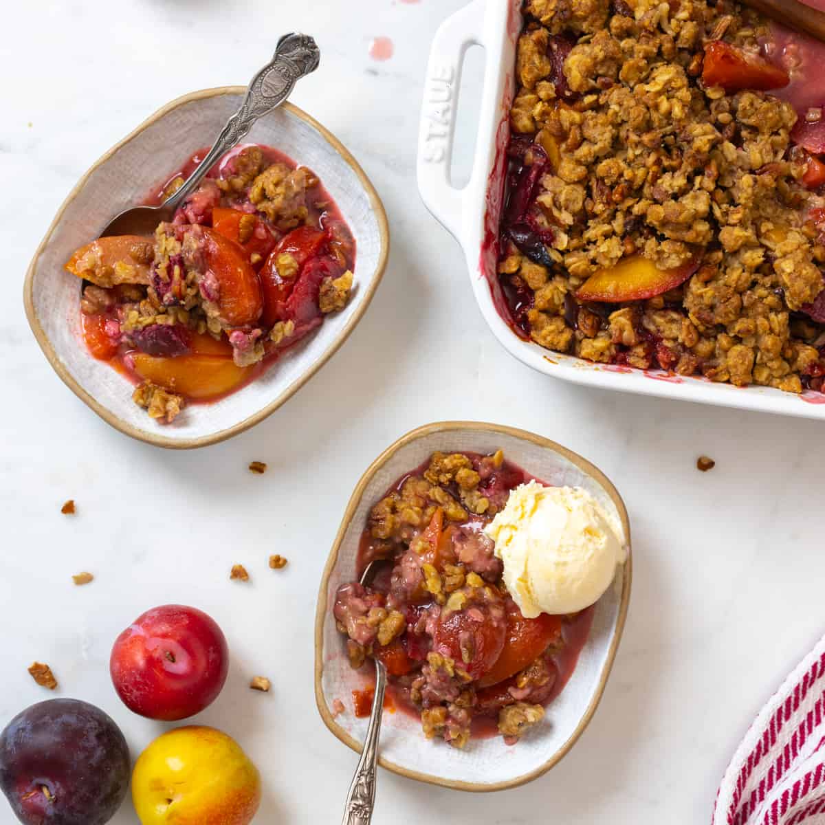 Spiced Plum Crisp by Baking The Goods