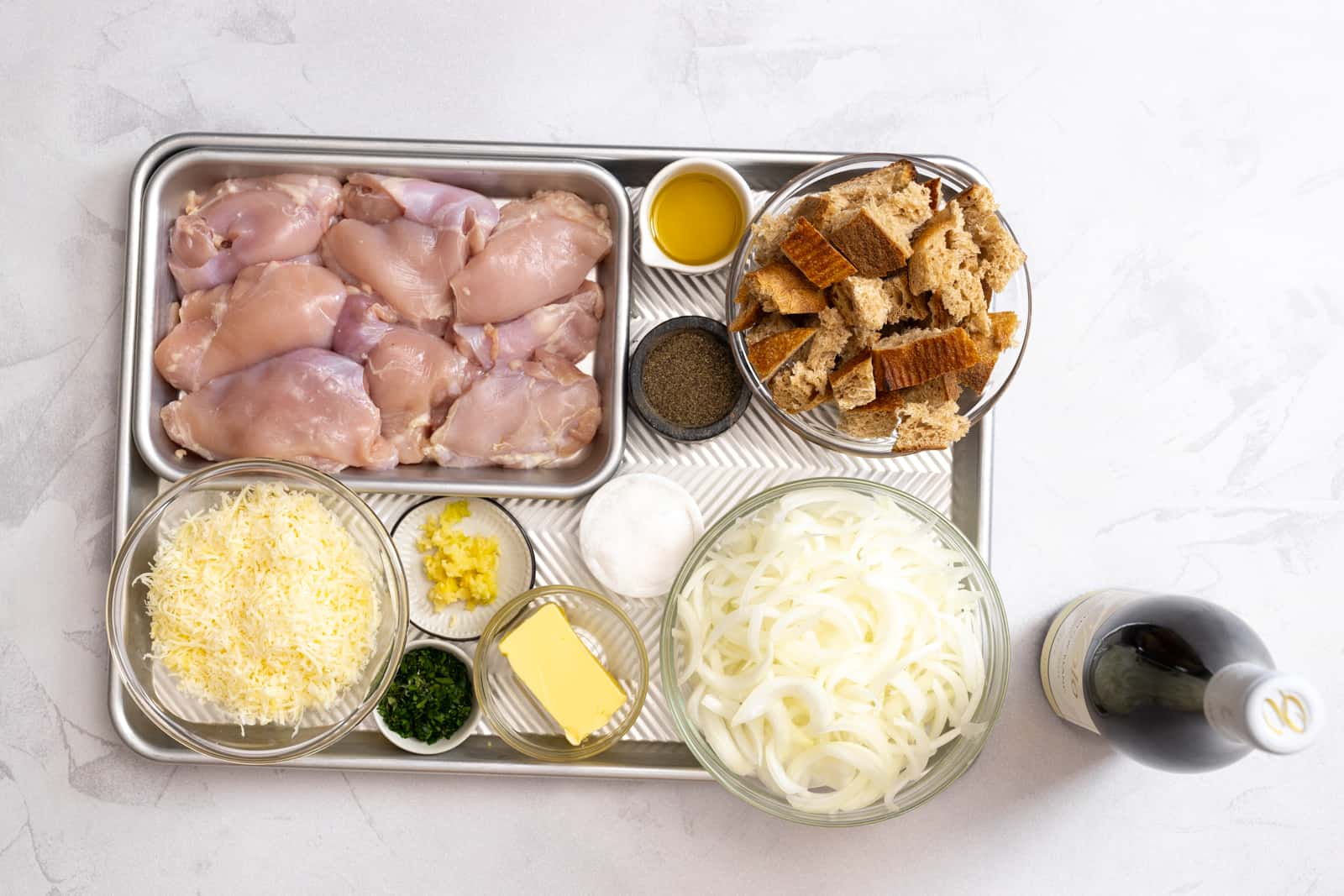 It only takes a handful of ingredients to make this epic sheet pan chicken.