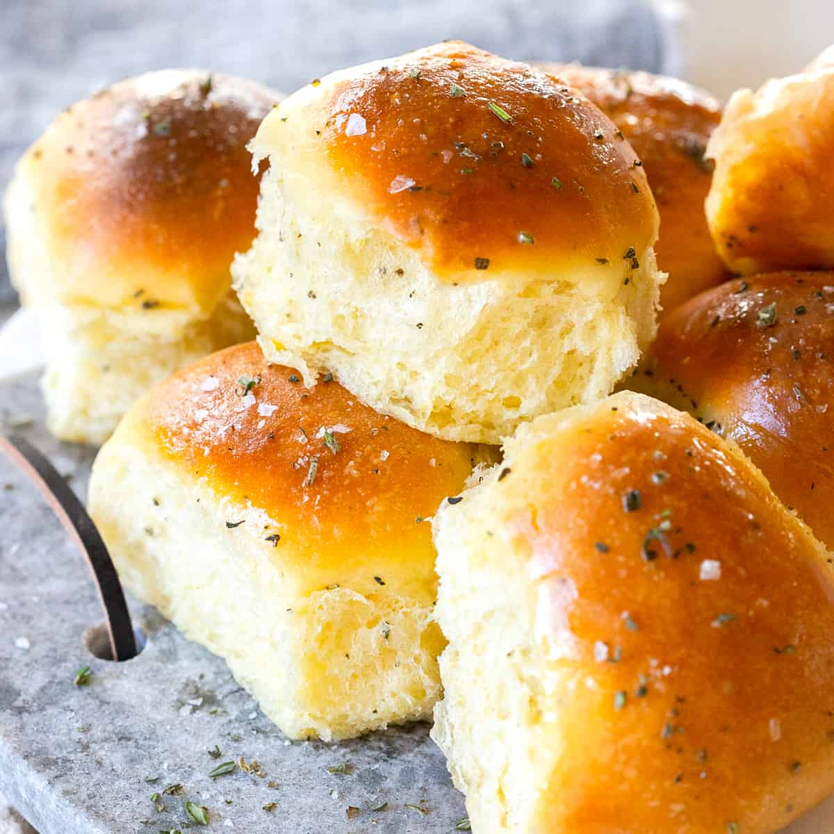 Buttered Rosemary Rolls