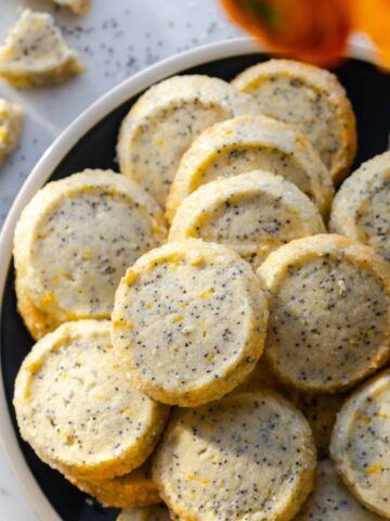 Lemon Poppy Seed Shortbread Cookies by Baking The Goods