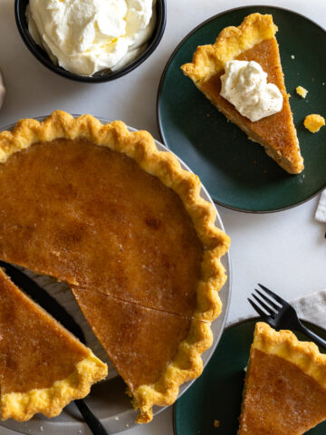 Hot Buttered Rum Sugar Cream Pie by Baking The Goods