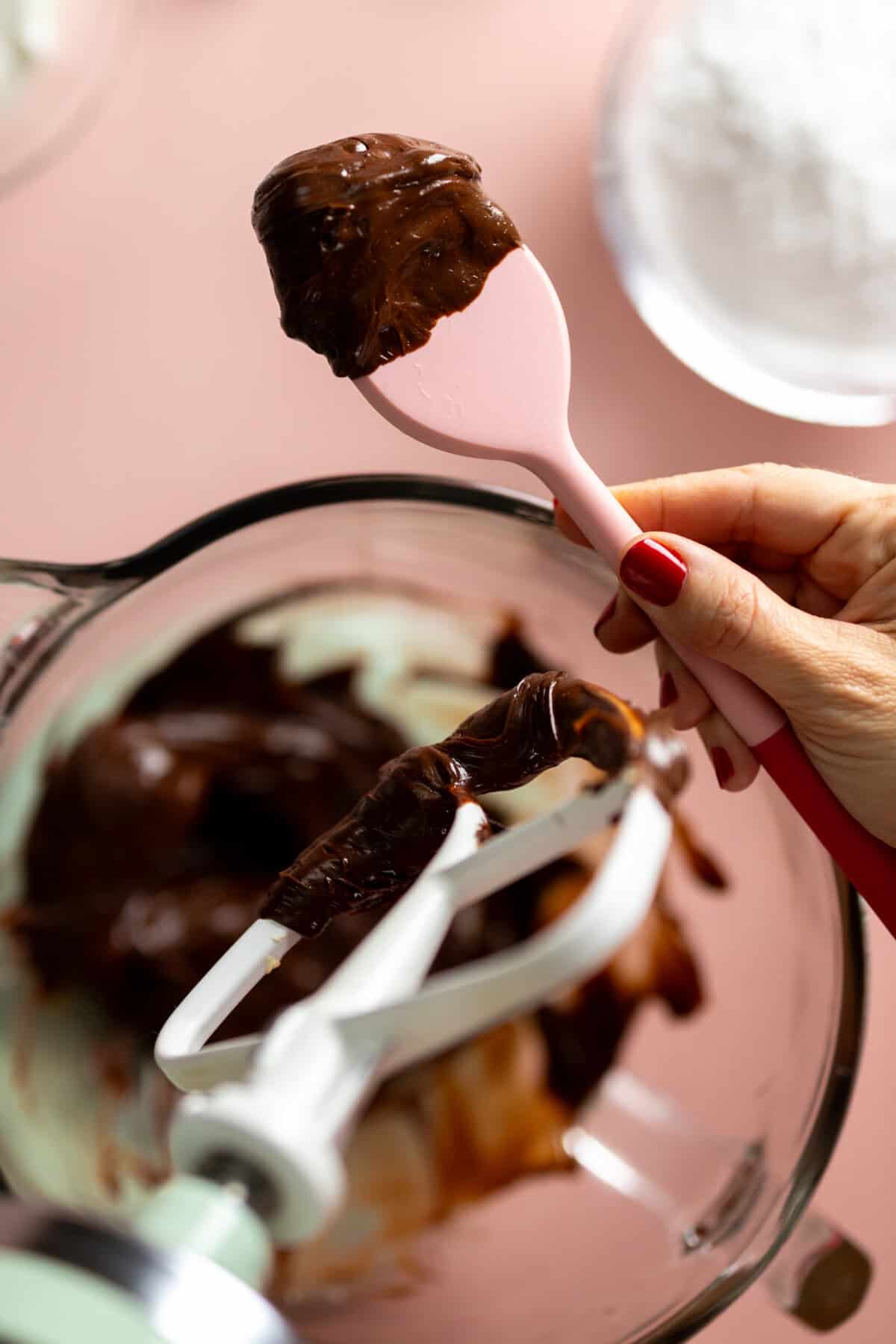 Blended butter and chocolate