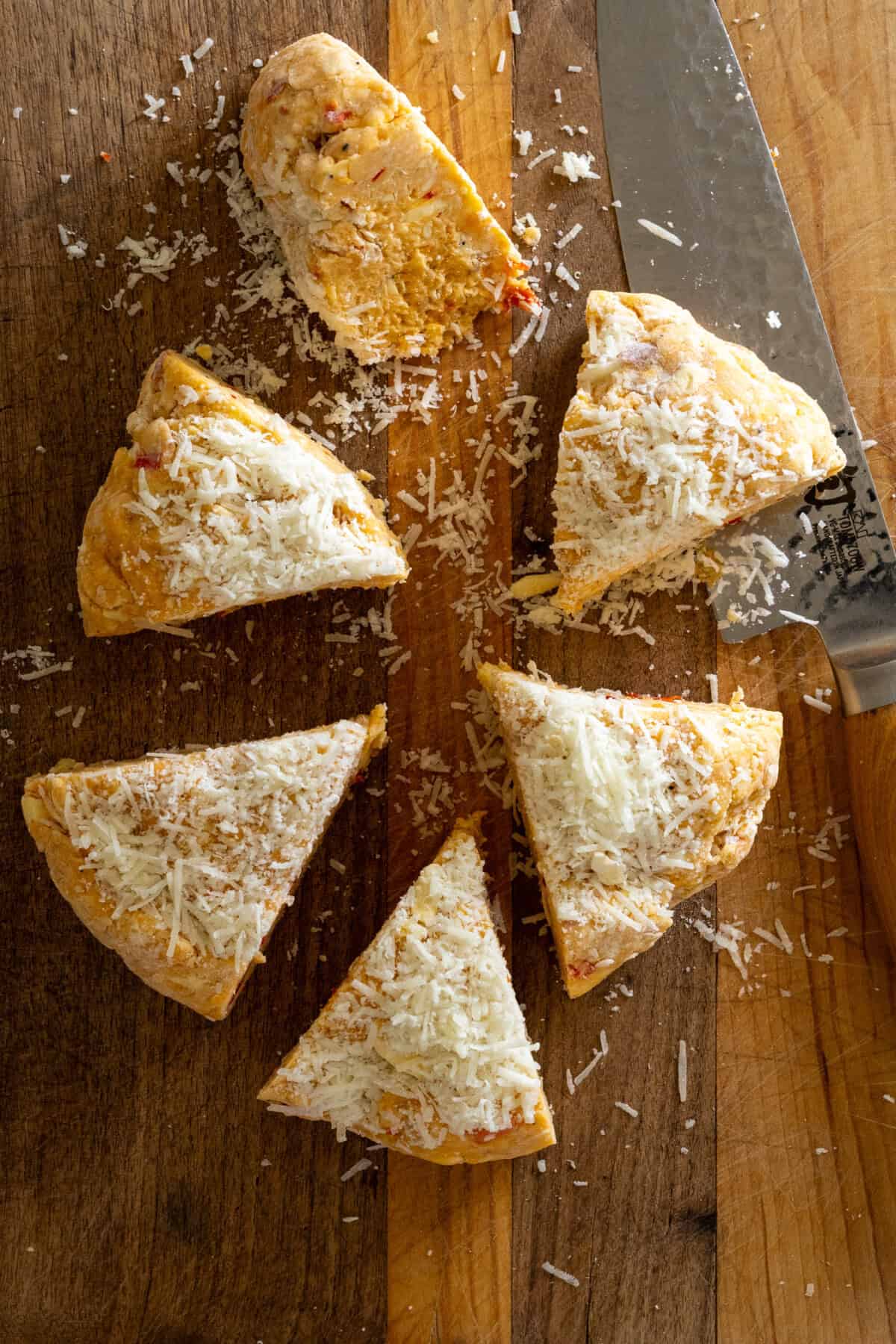 Cut scones into wedges