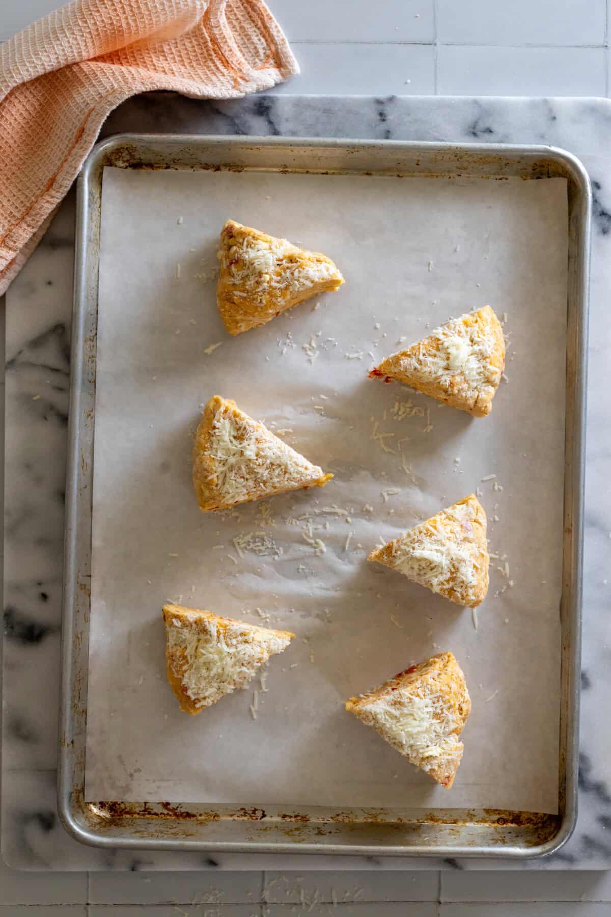 Unbaked scones